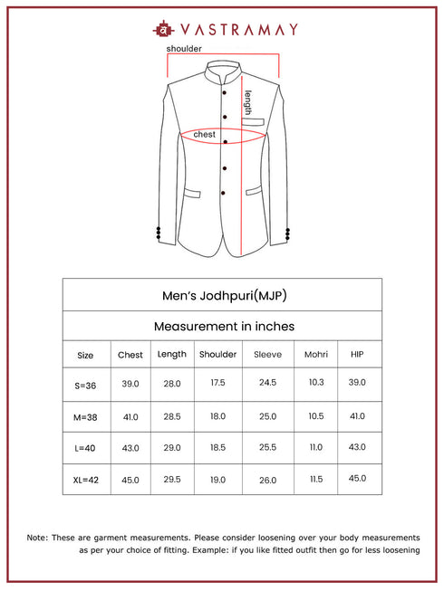Men's - Satin Silk Jodhpuri